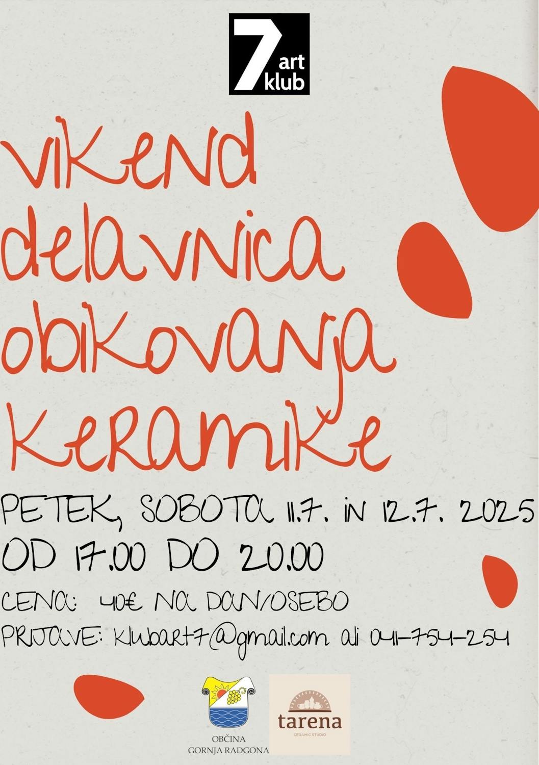 Delavnica oblikovanja keramike